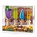 Cheese Knife & Board Set with 4 Knives & Cutting Board for Soft, Crumbly, Medium & Hard Cheese by Decodyne