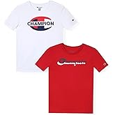 Champion Boys 2 Pack Short Sleeve Tee Shirt for Kids