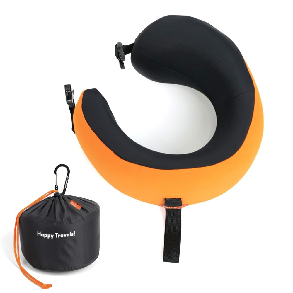 Photo 1 of (used)(minor damage) C CUSHION LAB Travel Pillow, Award-Winning Patented Ergonomic Design for Chin & Neck Support Memory Foam Neck Pillow