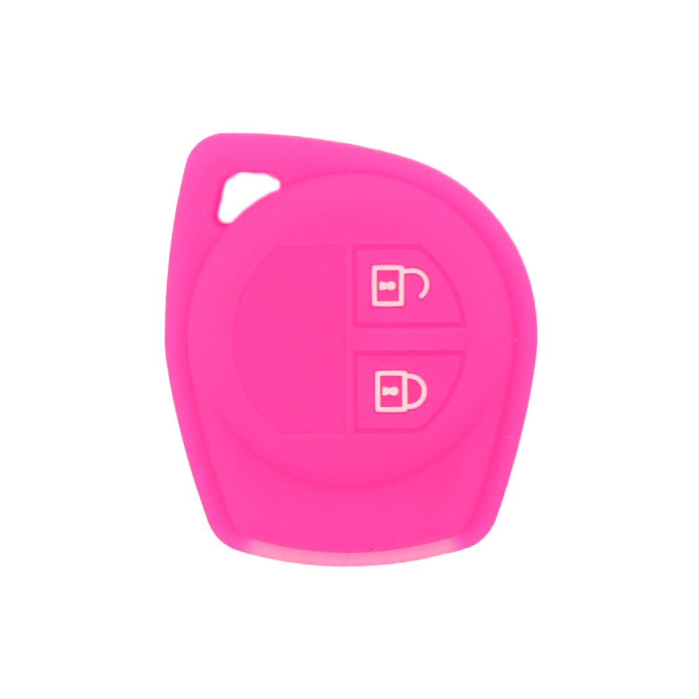 BROVACS Silicone Cover Protector Case Holder Skin Jacket Compatible with SUZUKI 2 Button Remote Key Fob CV4545 Rose