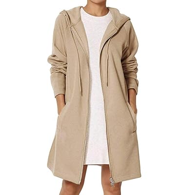 AOJIAN Autumn Women Warm Zipper Open Hoodies Sweatshirt Long Jacket Outwear