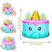 R HORSE Jumbo Cute Narwhal Cake, Unicorn Cake, Unicorn Fox, Rainbow Horse, Deer Cake Set Kawaii Cream Scented Squishy Soft Decompression Squeeze Toys for Kids or Stress Relief Toy (5 Pack)