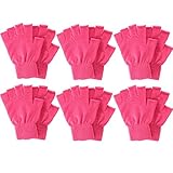 Simplicity Women/Men's Bulk Fingerless Knitted Winter Gloves, Pack of 2, 6, or 12