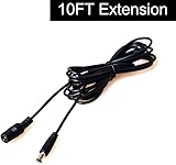 Cocar 3M 10FT DC Power Extension Cable 5.5x2.1mm Plug Male to Female Adapter for Car Boat Motor Backup Camera & Monitor LED Lights CCTV System - 12V 24V 36V
