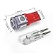 YITAMOTOR 10 PCS T10 Wedge 5-SMD 5050 Red LED Light Bulbs W5W 2825 158 192 168 194 12V DC