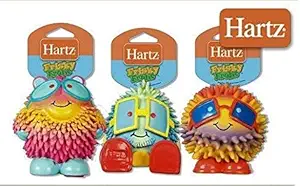 Hartz Frisky Frolic Latex Squeakable Dog Toy - Set of Three