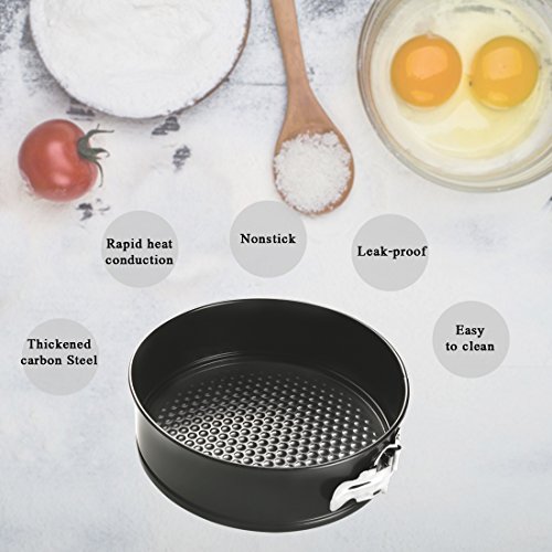 BOJIN Springform Cake Pan, 8" Round Nonstick Cheesecake Pan Leakproof