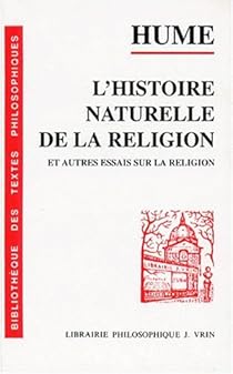 L'histoire naturelle de la religion et autres essais sur la religion par Hume