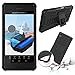 Xperia X Performance Case,Mama Mouth Shockproof Heavy Duty Combo Hybrid Rugged Dual Layer Grip Cover with Kickstand For Sony Xperia X Performance (With 4 in 1 Free Gift Packaged),Black