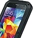 ELECDAY Newest Extreme Shockproof Waterproof Dust/Dirt/snow Proof Armor Tank Aluminum Metal Gorilla Glass Military Heavy Duty Protector Cover Hard case for Samsung Galaxy S5 (All-Black)