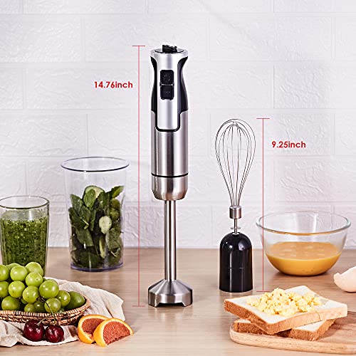 Immersion Hand Blender, 2in1 Handheld Stainless Steel Stick Blender