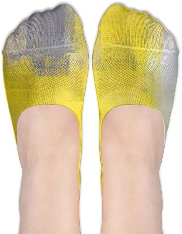 NEW Yellow Wall Art Paint Womens No Show Socks Thin Low Cut Casual Socks Non Slip