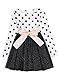 NNJXD Toddler Girl Polka Dotted Multilayer Ruffled Long Sleeve Tutu Party Dresses Size 4-5 Years White