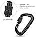 12KN Aluminium Wiregate Carabiners - 4 Pack - Rated 2645 LBS Each – 7075 - VANWALK Lightweight Carabiner Clips for Hammock Climbing Rocking (Orange)
