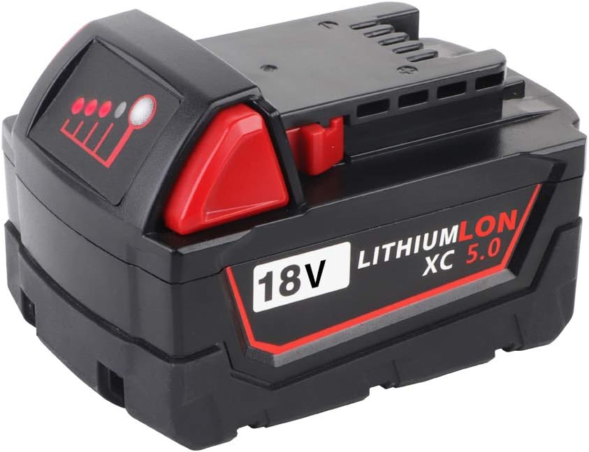 DSANKE 5.0Ah M18 XC Battery for Milwaukee M18 Battery 18V Lithium Replacement for Milwaukee 48-11-1840, 48-11-1815, 48-11-1820, 48-11-1850 Lithium-ion Milwaukee 18volt Battery