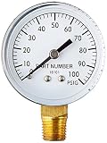 Wayne 66015-WYN1 2" Diameter, 0-100 PSI, 1/4" Bottom Replacement Part