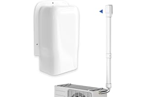 Cestluck 3" Entry Wall Cover, Decorative PVC Line Set Cover Kit Parts Accessories for Ductless Mini Split Air Conditioners, Central AC and Heat Pumps