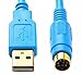 EZSync USB Programming Cable for Mitsubishi Melsec FX Series PLCs, USB to RS422, FX-USB-AW Compatible, EZSync505