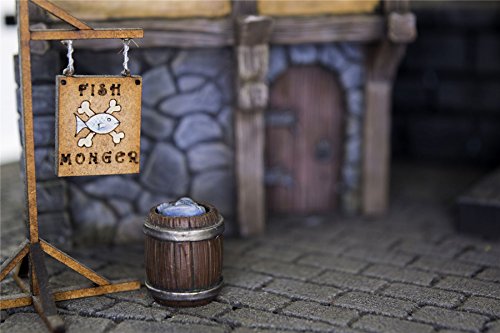 War World Gaming Fantasy Village Komplettset - 28mm Fantasie Tabletop Gelände Modell Diorama Modellbau Landschaft… – Bild 3