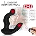 Prostate Massager Vibrating Anal Plug with 2 Intense Motors 11 Speeds Vibration, Wireless Remote Control Rechargeable Waterproof Silicone Anal Sex Toys for Men Women and Couples