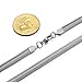 Besteel Jewelry 6MM Mens Stainless Steel Snake Necklace Chain Link Biker 18-36 Inch