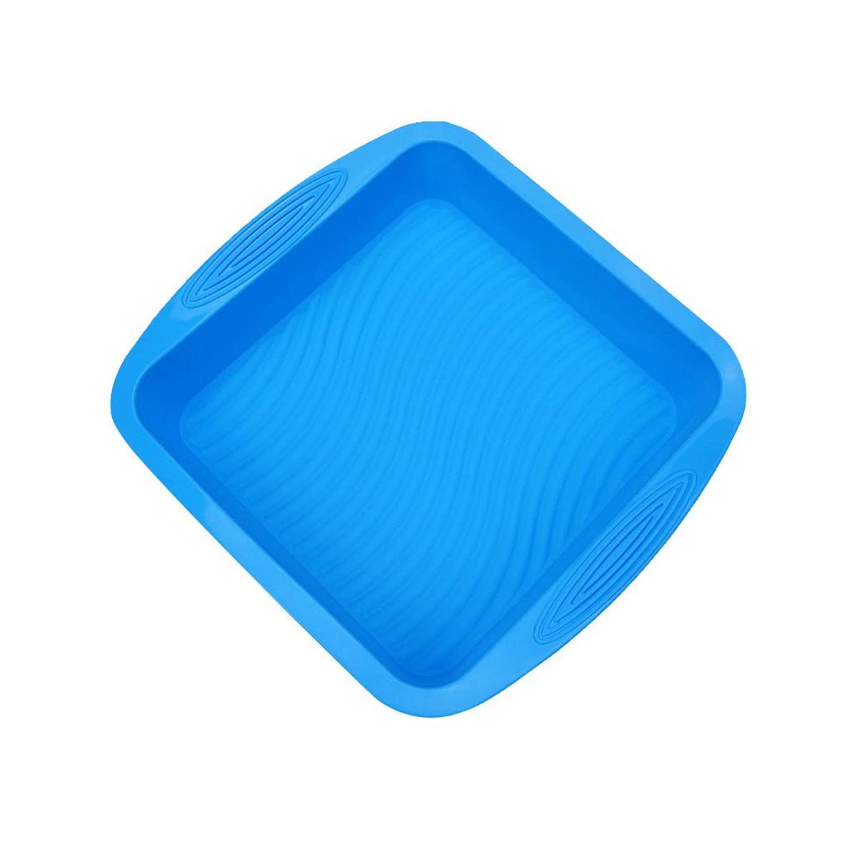 Keraiz Cake Moulds Tray, Silicone Easy-Demoulding Square/Round Baking Moulds Tins Set for Cakes, Bread, Pie, Pancakes, Pizza (Multicolour) (Square)(Pack Of 1)