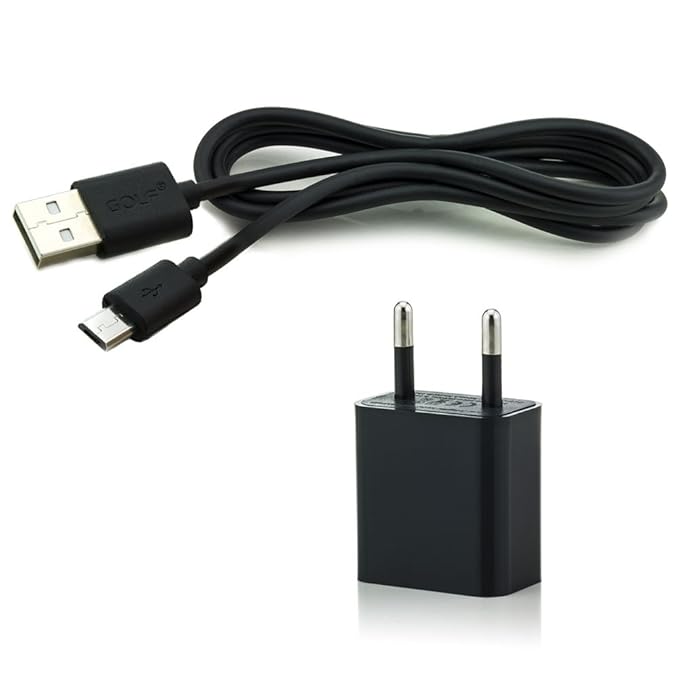 C.D.R. 2in1 Set Markenkabel Golf Micro USB 1A Netzteil klein für alle MP3-Player mit Micro USB und Mini USB Anschluss Sony, F