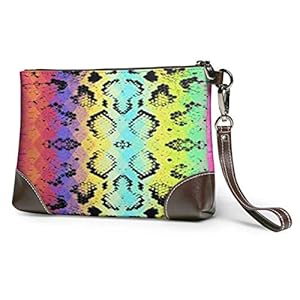 51N2NLIvTvL. SS300 EDFG Textura de piel de serpiente con embrague de cuero de rombos de colores The Wallet Phone Bag 51N2NLIvTvL. SS300