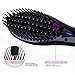 Hair Straightener Brush Ceramic Fast Heating Hair Straightening Brush Temperature Display Anti-scald Effective Hair Styling Iron Tools Mini Black Color Available