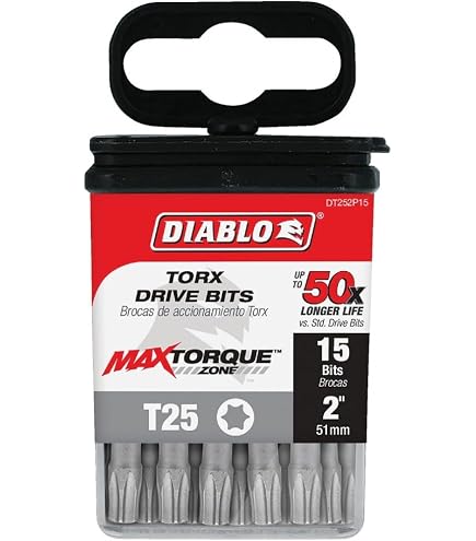 Diablo Torx Drive Bit For Installing and Removing Fasteners - 1/4