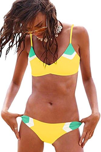 MELYUM Womens Two Pieces Bathing Suits Swimsuits Sexy Bikini Set String Bikinis Swimwear for Women