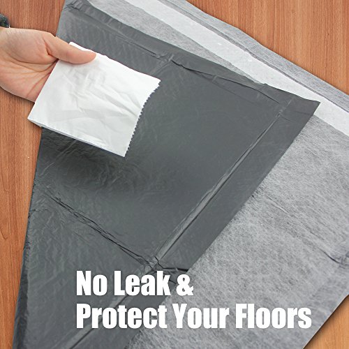Thxpet Pet Puppy Pads Black Activated Carbon 22" by 23" Dog Pee Potty Training Pad 80Count