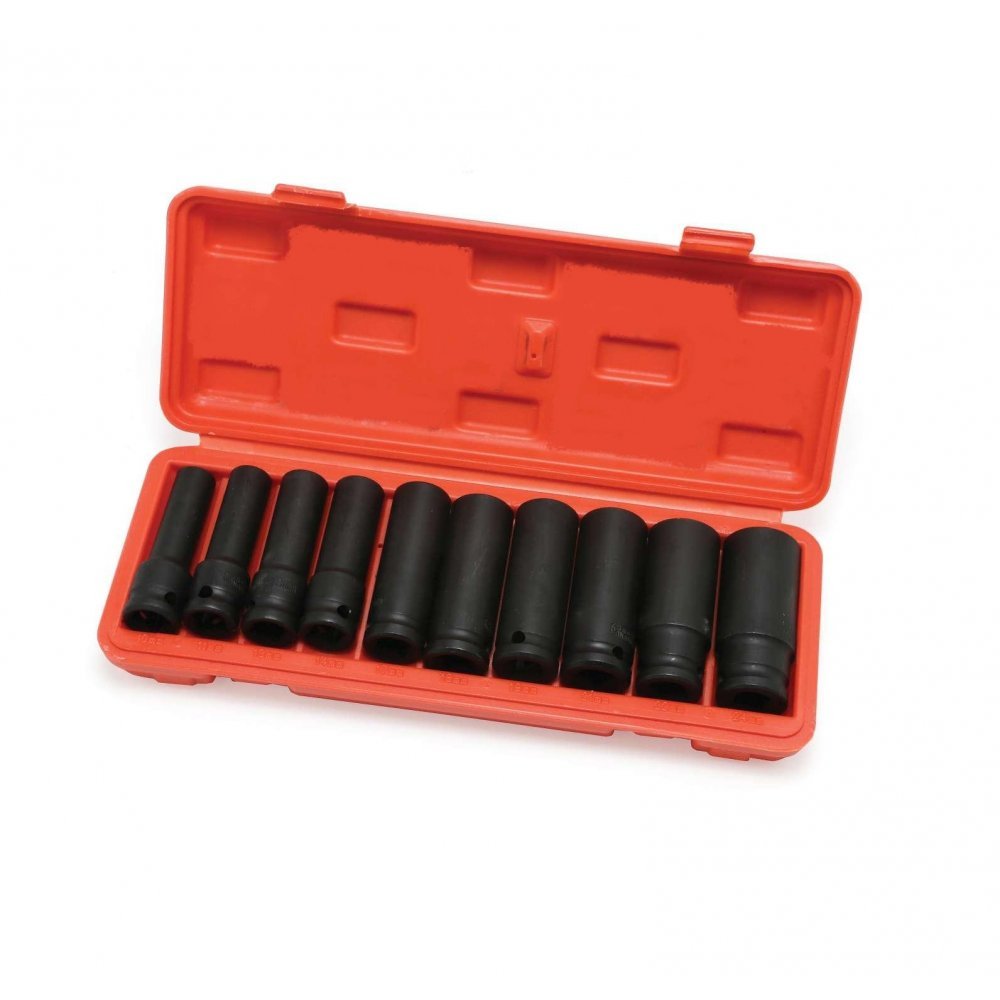 Hilka 01151002 10pce 0.5-Inch Deep Impact Socket Set