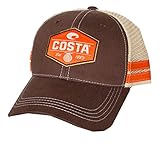 Costa Del Mar Reel Trucker Hat, Brown