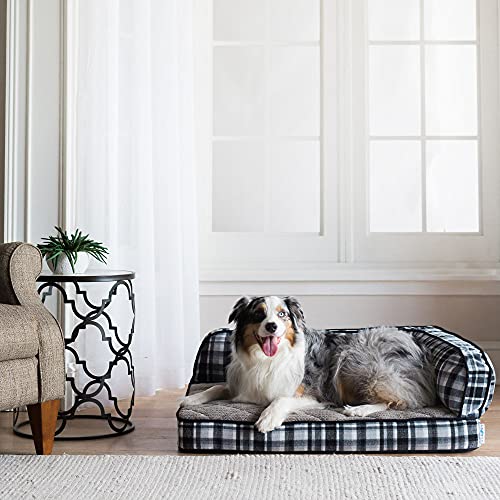 Petmate LaZBoy Sadie Pet Sofa Bed in Spencer Plaid for Small and