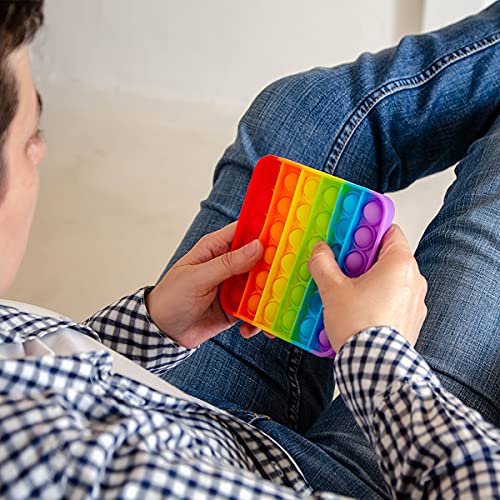 SoulLife 12 Pack Push Pop Fidget Sensory Toy Stocking Stuffers for Kids,Multipack Pop Its Bulk