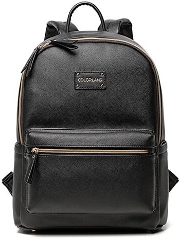 COLORLAND Leather Backpack baby diaper bag nappy bags Maternity mommy mummy Changing Bag wet infant for babies care organizer