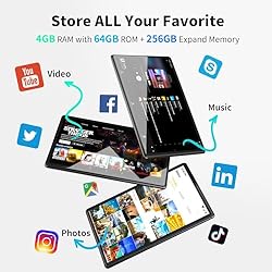 SGIN Android 12 Tablet, 10 Inch Tablet 4GB RAM 64GB