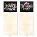 M2358TYB Chalk And Roses: 10 Assorted Blank Thank You Note Cards Featuring Chalkboard Styled Written Gratitudes Combined with Beautiful and Colorful Floral Sprays, w/White Envelopes.