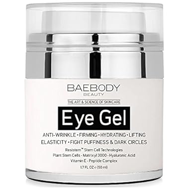 Baebody Eye Gel for Appearance of Dark Circles, Puffiness, Wrinkles and Bags. – for Under and Around Eyes – 1.7 fl oz.