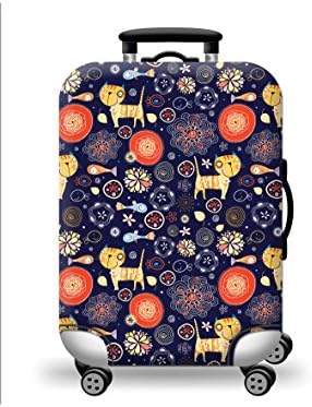 Suitcase Luggage Protector Cover for 18''-32'' Inch Luggage-UK Seller, Fast Delivery (S for 18''-21'' inches case, Cat & Fish)