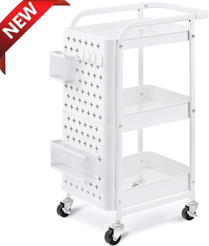 Amazon.de: Aufbewahrungswagen, 3-Tier Rollwagen, Mehrzweckwagen