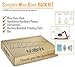 Wine Glass Rack Kit- Under Cabinet Stemware Holder Organizer More than for 18 Glass with Installation Hardware and Drying Bar Towel - Hanging Kitchen Storage Shelf Mounted (Chrome Glass Rack)