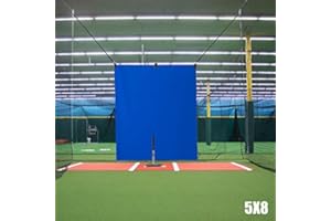 GARAGE BATTING CAGE COMPANY 5' x 8' Vinyl Heavy Duty Baseball Batting Cage Backstop - Professional Hitting Facility BACKSTOPS - Since 2004 (GBCC)