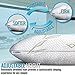 Sleepsia Bed Pillows - Shredded Adjustable Memory Foam Pillow with Washable Pillow Case - Adjustable (2-Pack) (King)