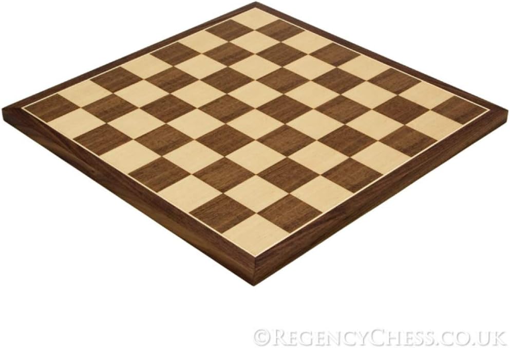 13.75 Inch Walnut and Maple Chess Board