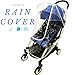 P&P Baby Stroller Rain Cover - Best for Umbrella Strollers. Universal fit | Protection for All Conditions - Snow, Dust, Wind, Mosquito | Transparent Big Window with Ventilation, Premium Quality