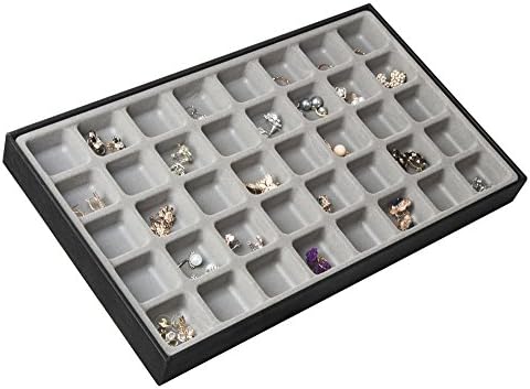 Jackcubedesign Stackable Leather Jewelry Tray Earring Necklace