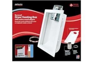 DEFLECTO Deflect-O Dryer Venting Box 4" WHT