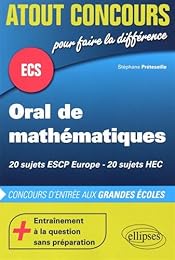 Oral de mathématiques